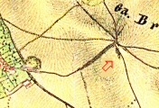 Dva větrné mlýny, II. vojenské mapování, výřez, oldmaps.geolab.cz, 1836 - 52., 1836 - 52.