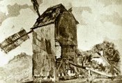 jeden z mlýnů v Buchlovicích, neznámý, 1900