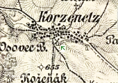 III. vojenské mapování, výřez, oldmaps.geolab.cz, 1876-78