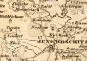 Mapa království Českého 1851