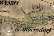 výřez z mapy, II. vojenské mapování, výřez, oldmaps.geolab.cz,, 1836 - 52.