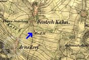 II. vojenské mapování, výřez, oldmaps.geolab.cz,., 1836 - 52.