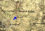 II. vojenské mapování, výřez, oldmaps.geolab.cz,., 1836 - 52.
