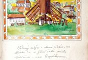kresba mlýna v kronice, Kraupner V., 1937