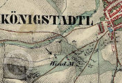 výřez mapy, II. vojenské mapování http://mapire.eu/, 1836 - 52.