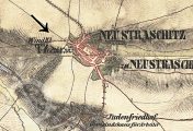výřez mapy, II. vojenské mapování ,   http://mapire.eu/, 1836 - 52.
