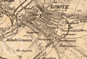 výřez mapy, III. vojenské mapování, výřez, oldmaps.geolab.cz,, 1877-80