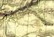 výřez z mapy, II. vojenské mapování, http://oldmaps.geolab.cz/, 1842 – 1852,