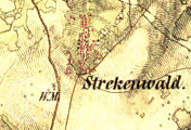 výřez z mapy, II. vojenské mapování, http://oldmaps.geolab.cz/, 1842 – 1852,
