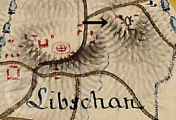 výřez z mapy, I. vojenské mapování, http://oldmaps.geolab.cz/, 1764-1768
