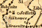 mapa Království českého, Mapa království českého 1850, 1850