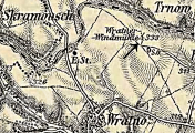 výřez mapy, III. vojenské mapování, oldmaps.geolab.cz,, 1877-80