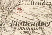 výřez z mapy, mapy Arcanum 3 voj. map., 1869-1887