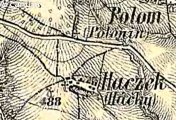 II. voj. mapování, III. vojenské mapování, výřez, oldmaps.geolab.cz,, 1877 - 80.