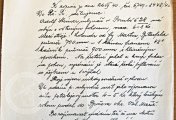dopis, Mlynářský archív, 1940