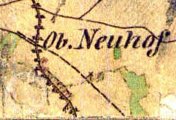 1. vojenské mapování , výřez, oldmaps.geolab.cz,, I. vojenské mapování, výřez,, 1764 - 68.
